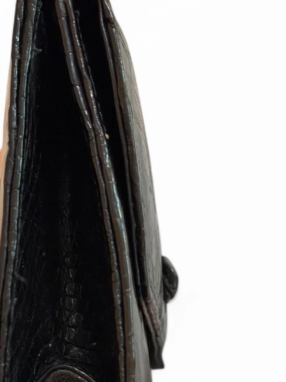 Black De Pinna Crocodile Leather Clutch - Classic Women’s Evening Bag